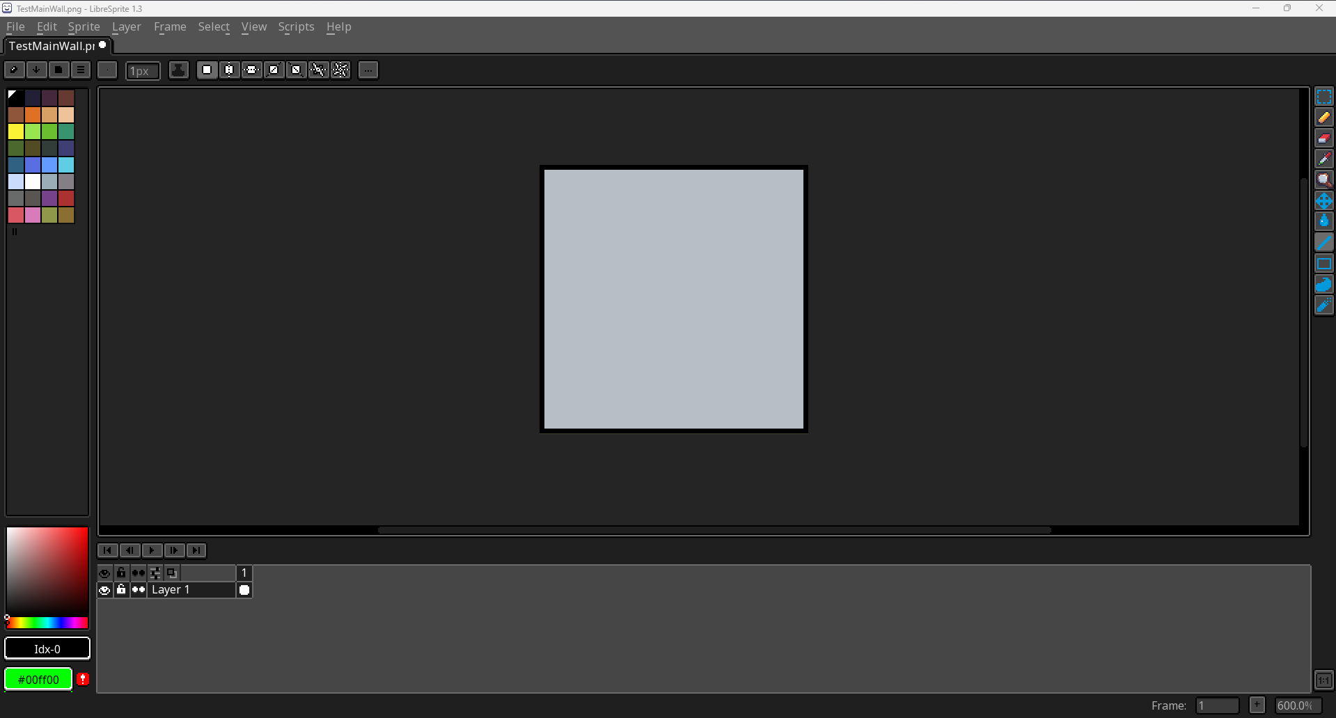 // TEST ROOM: TEXTURE DESIGN & COLOUR PALETTE